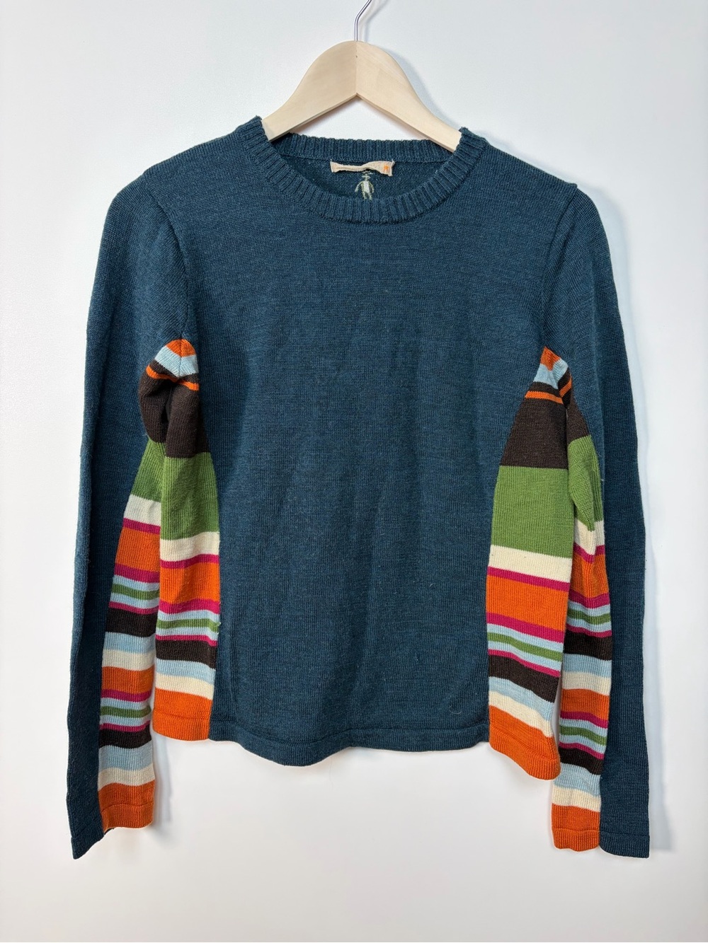 SmartWool Shirt Womens M Merino Wool Striped Colorblock Casual Base Layer